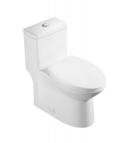 SYMMETRY One Piece Elongated Toilet, 1.1/1.6 GPF Dual-Flush